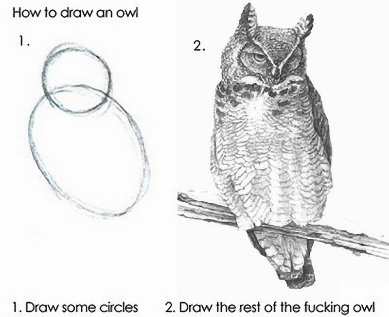 Пошаговое руководство по созданию новых проектов в Sketch, как нариосвать сову
