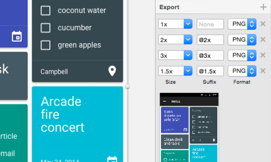 Мобильное Android приложения для заметок на основе Material Design в Sketch - 4