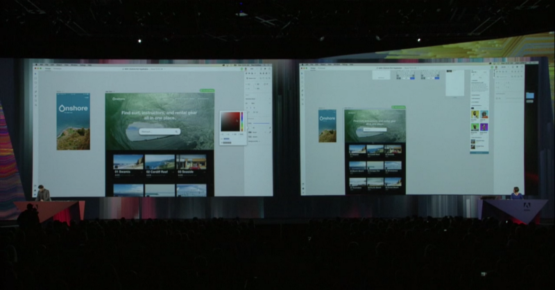 Два дизайнера одновременно работают над одним документом в Adobe XD