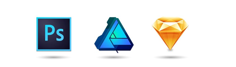 Cover image for Adobe Photoshop, Affinity Designer и Sketch 3  —  отличное трио для дизайна интерфейсов