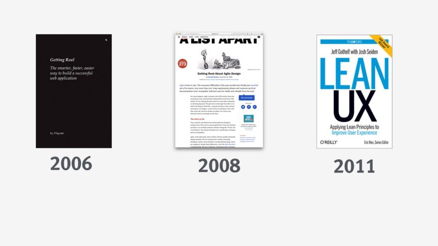 Я верю, что Agile и прагматичный дизайн появились до 2006 года, но это самые яркие примеры