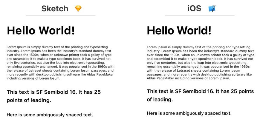 Разный редеринг текста в Sketch и iOS