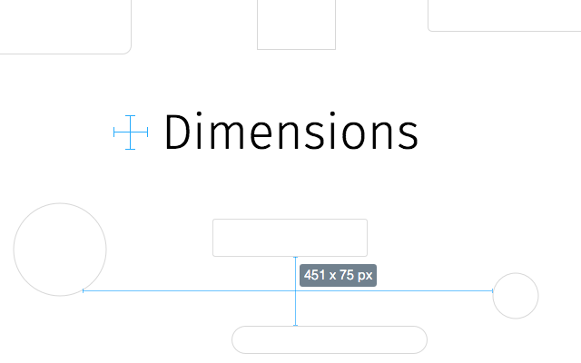Расширение Chrome - Dimensions