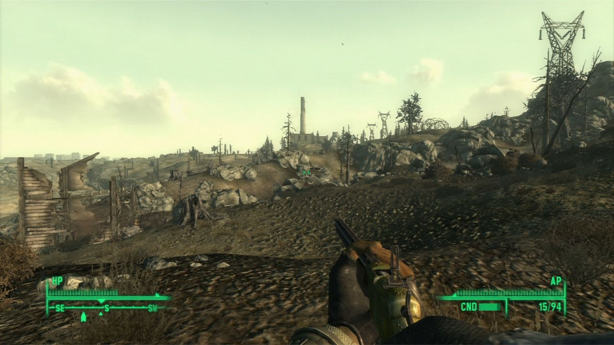 Fallout 3 (2008) - активний ігровий процес.
