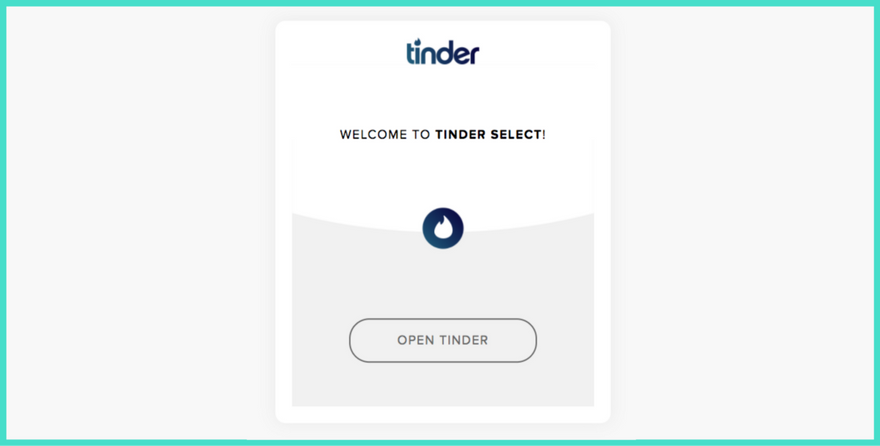 Присоединение к Tinder Select