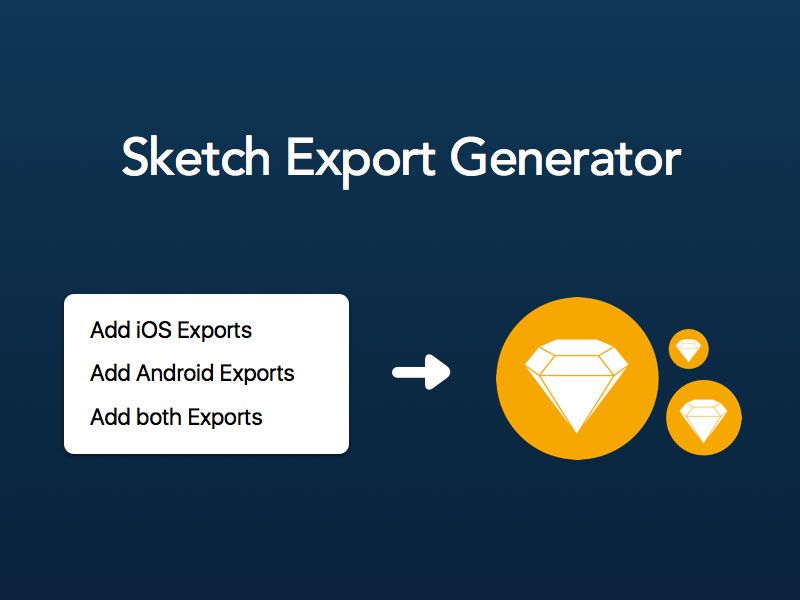 Sketch Export Generator - Генератор экспорта для Sketch