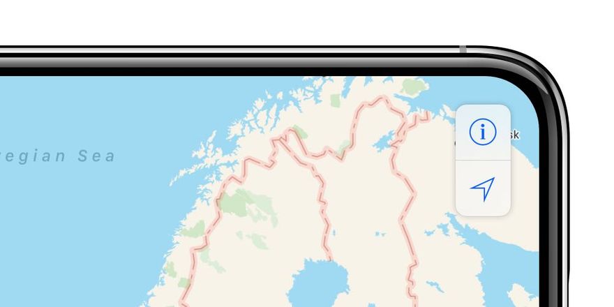 Apple maps iPhone X