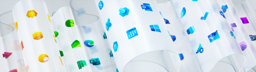 Cover image for Редизайн более 100 иконок продуктов Microsoft при помощи новых цветов, материалов и отделки