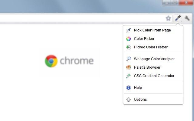 Расширение Chrome - ColorZilla