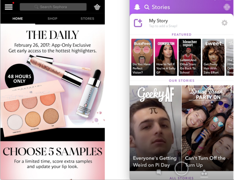 Sephora и Snapchat Stories