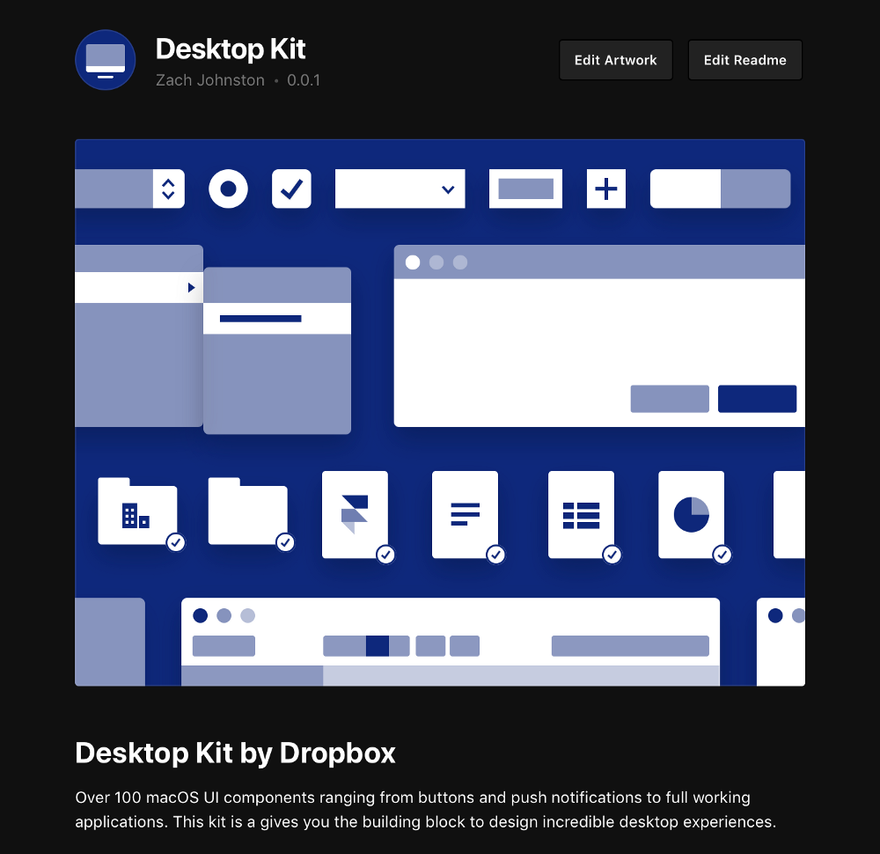 Скачайте Desktop Kit в магазине Framer X 