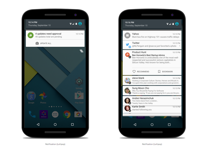 Android OS 5 (Lollipop)