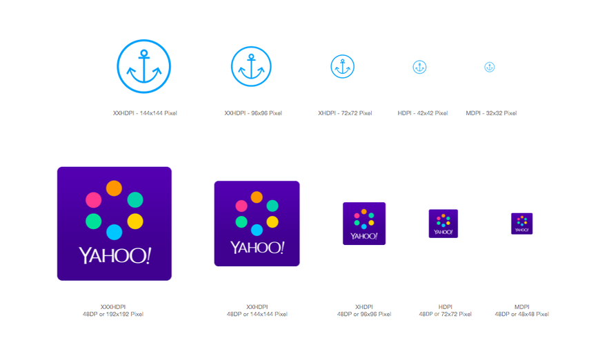 Иконки Android Yahoo