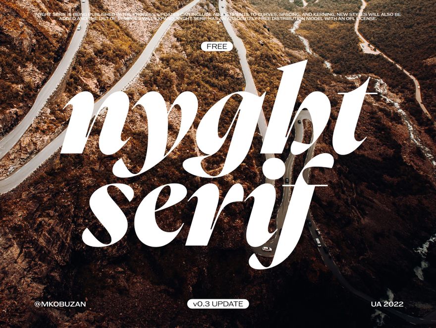 Шрифт Nyght Serif