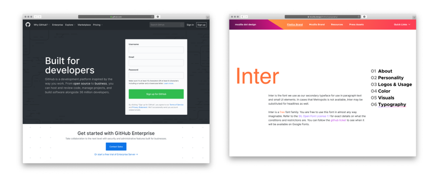 Рождение шрифта Inter: история гарнитуры с открытым исходным кодом, используемая Figma, GitHub и Mozilla