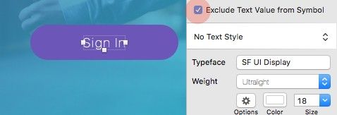Exclude Text Value from Symbol